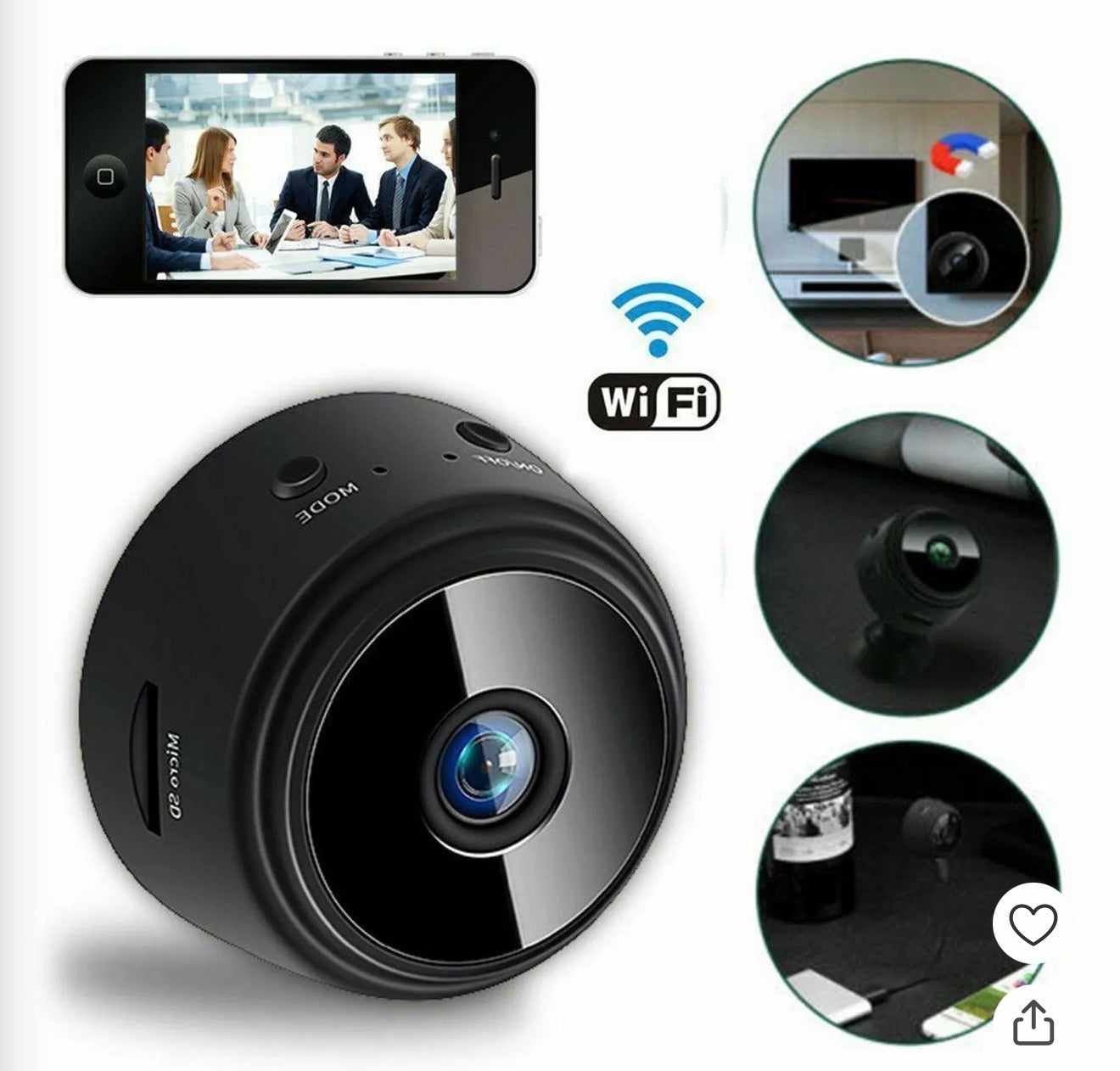 Mini camara espia vigilancia